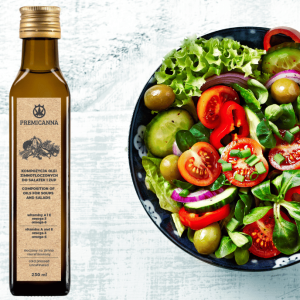 Zusammensetzung von kaltgepressten Ölen für Salate und Suppen 250ml
